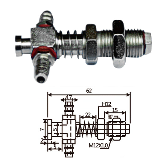Vacuum Cup Holder Connector JF07-1262-小头防转金具