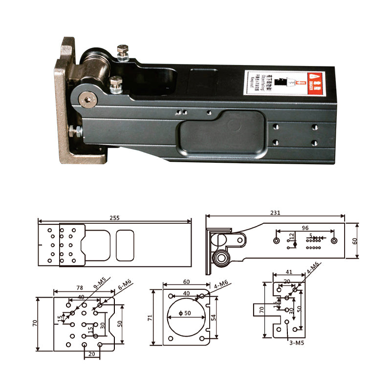 Pneumatic Side Pose Hinge Turning Cylinder JDCH-5040DL