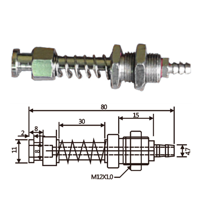 Vacuum Cup Holder Connector JH11-1280A-大头后进气金具