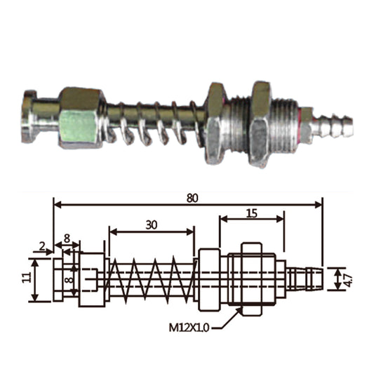 Vacuum Cup Holder Connector JH11-1280A-大头后进气金具