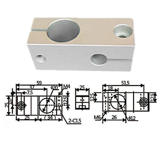 Cross connection block Φ20 - Φ12
