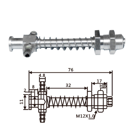 Vacuum Cup Holder Connector VFIL-S-30-铝大头金具