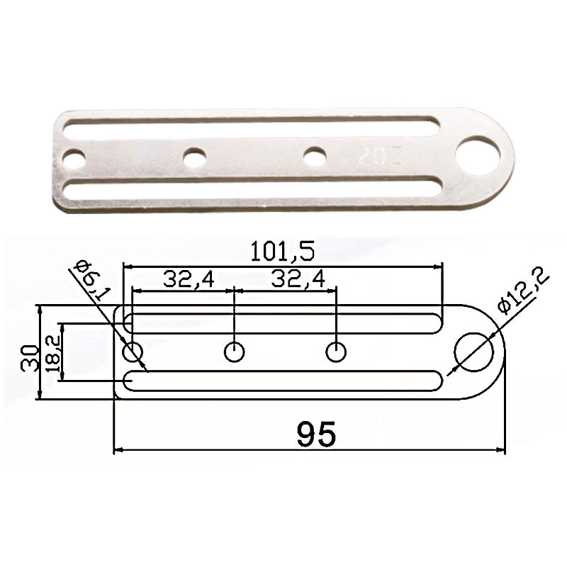 Fixed plate E - JD20E-093