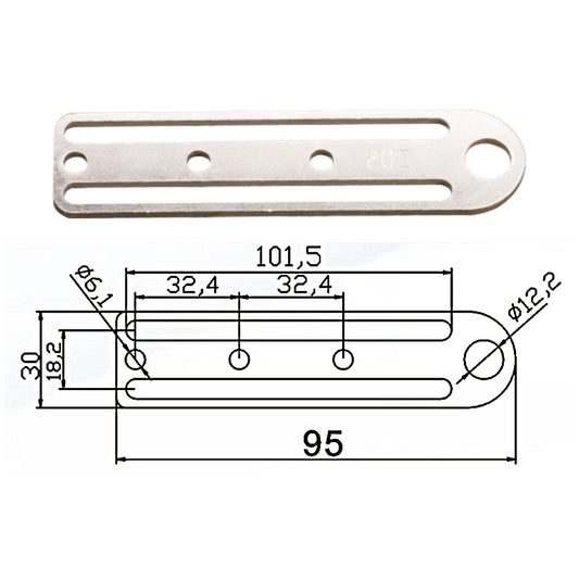 Fixed plate E - JD20E-093