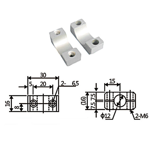 Sliding support W-Φ12