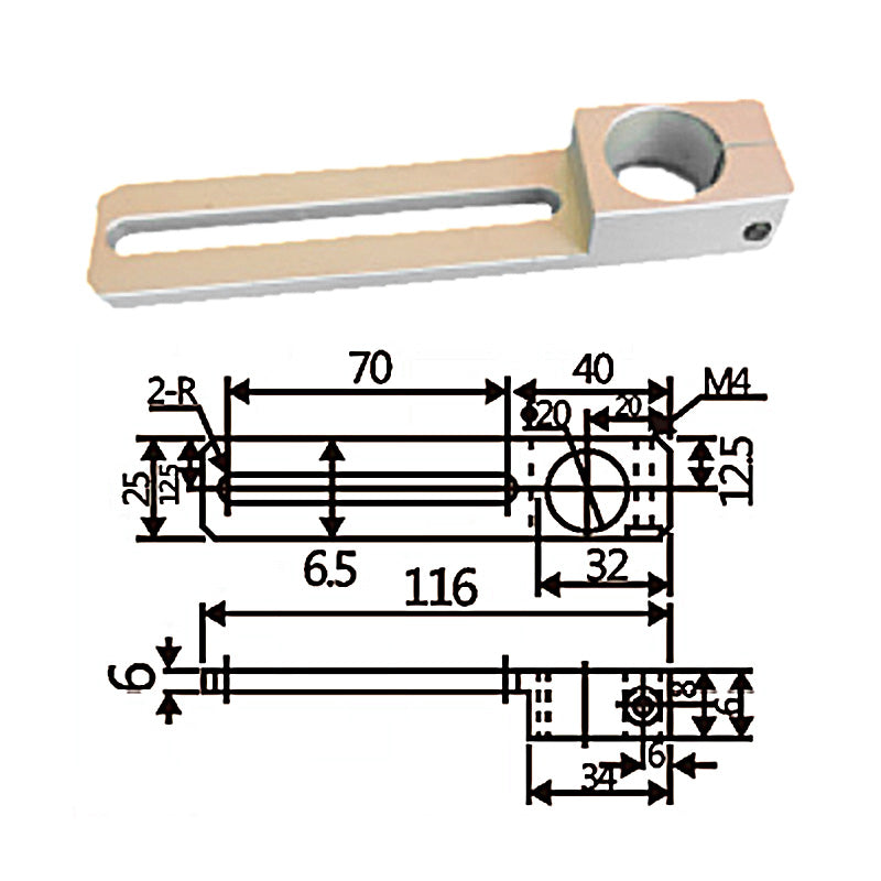 Sliding 70 support W.-20