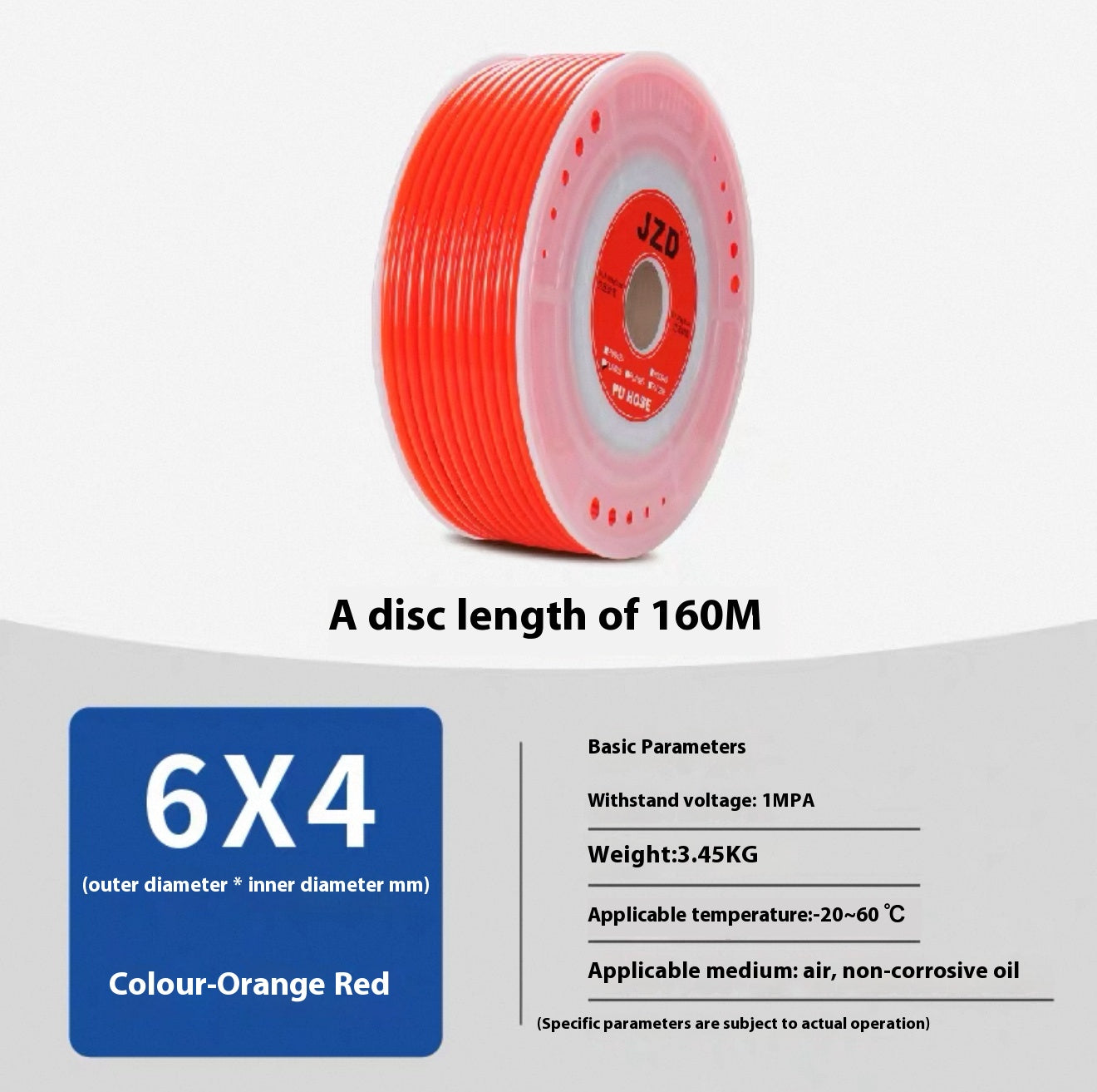 160M 6*4 air tube industrial PU air tube