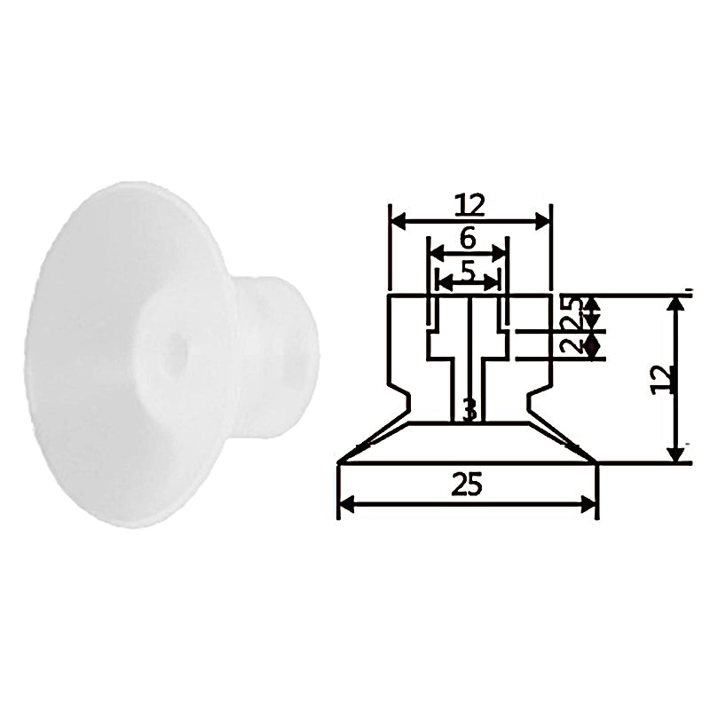 Pneumatic suction cup TS1-S25