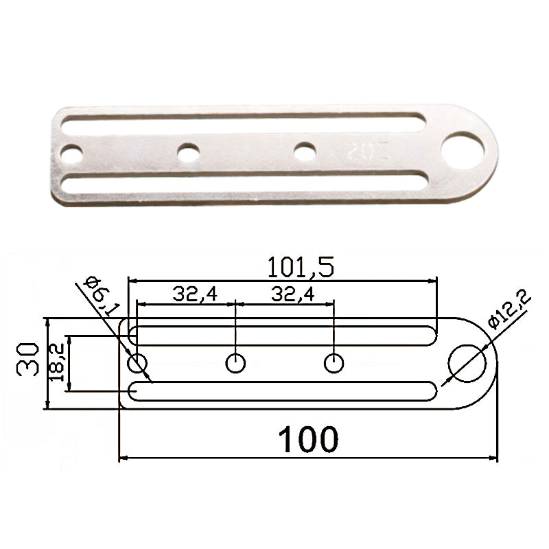 Fixed plate F - JD20E-094