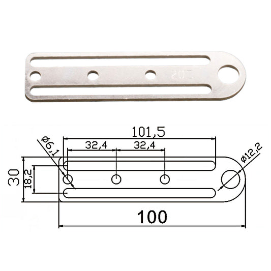 Fixed plate F - JD20E-094