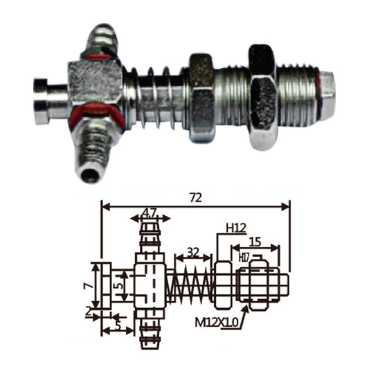 Vacuum Cup Holder Connector JF07-1272-小头防转金具