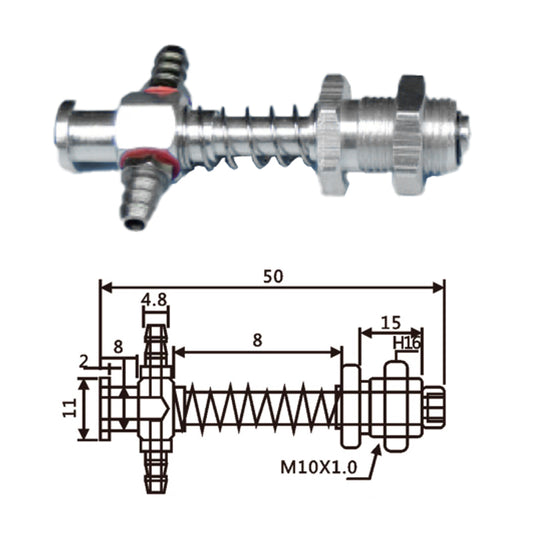 Vacuum Cup Holder Connector VFIL-S-10A-铝大头金具