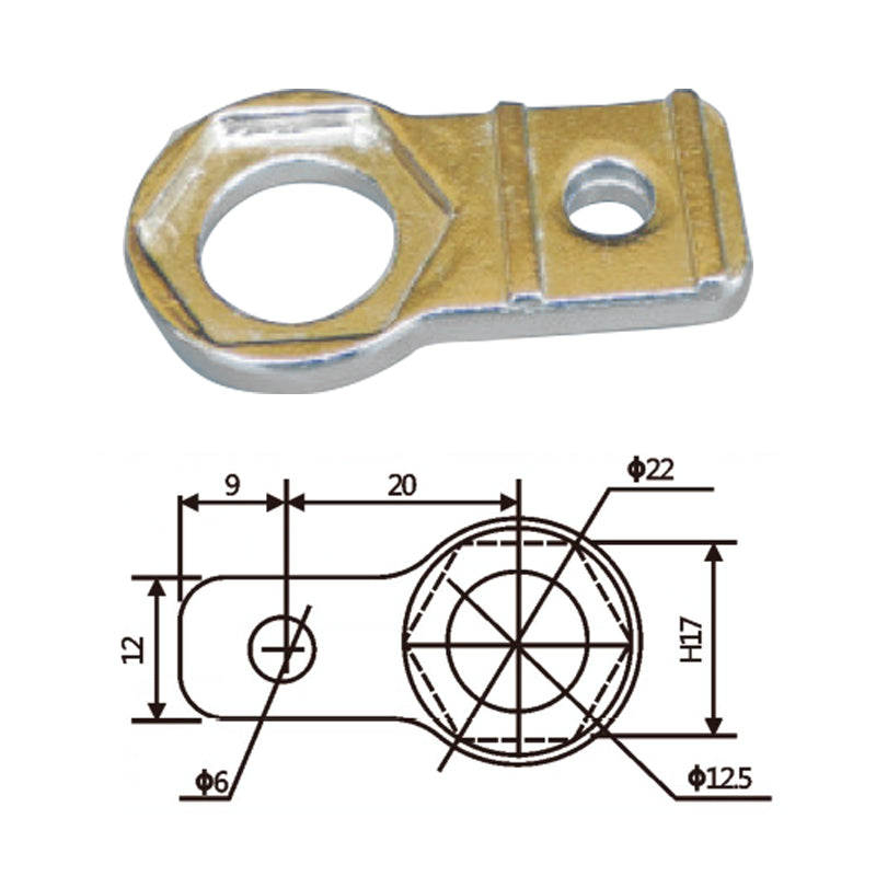 Vacuum Cup Holder Connector JD20B020 大头金具固定块