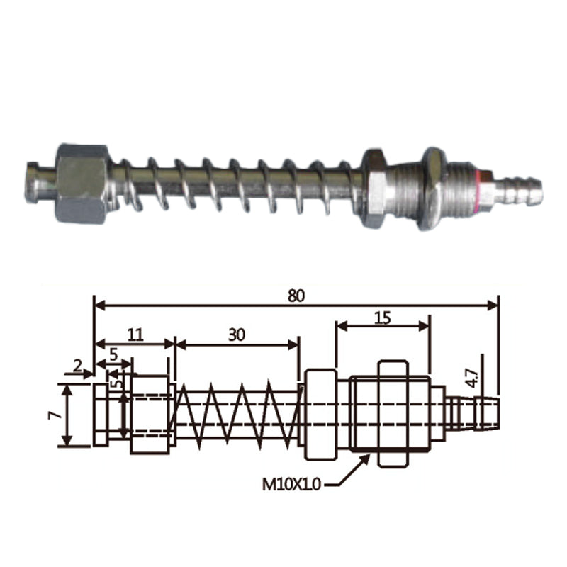 Vacuum Cup Holder Connector JH07-1080A-小头后进气金具