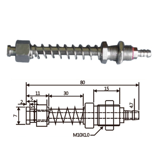 Vacuum Cup Holder Connector JH07-1080A-小头后进气金具