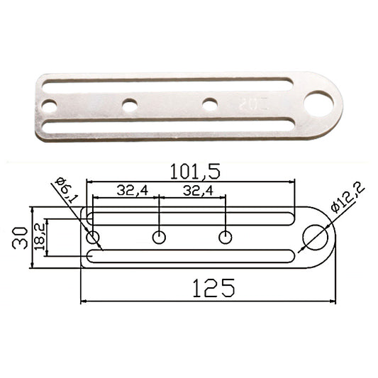 Fixed plate G - JD20E-095