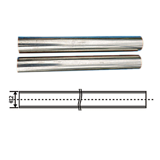 Stainless steel pipe, diameter 12 mm