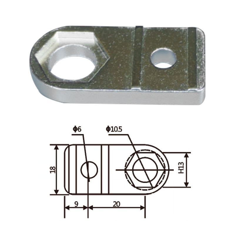 Vacuum Cup Holder Connector JD20B030 小头金具固定块A