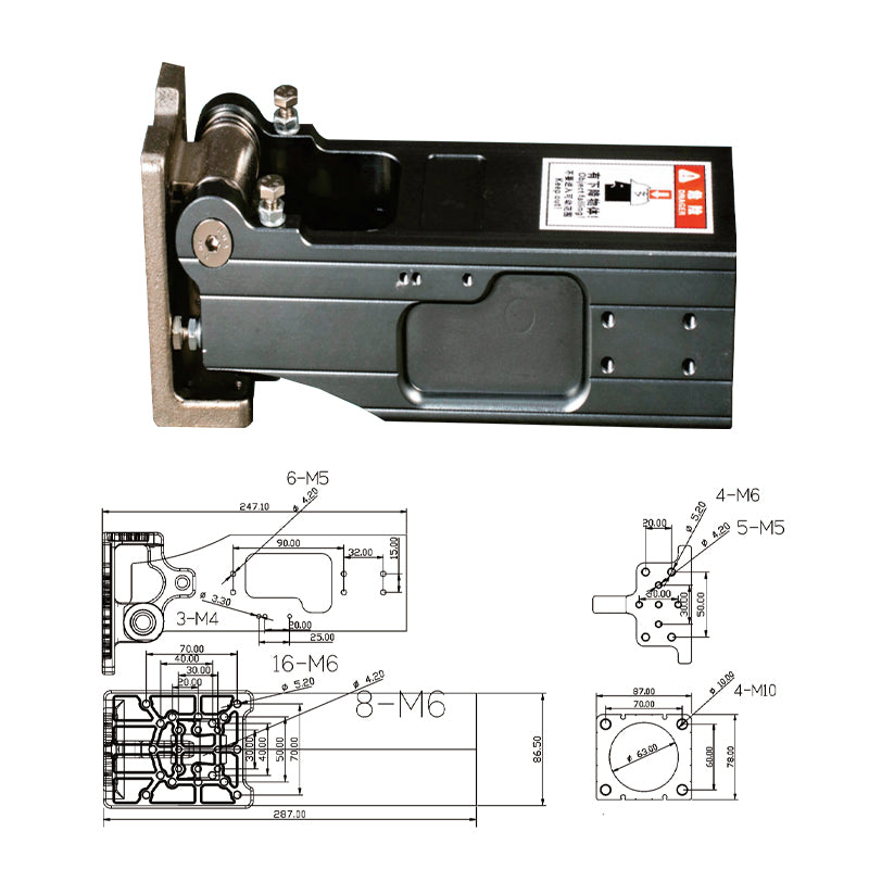 Pneumatic Side Pose Hinge Turning CylinderJDCZ-6340DL