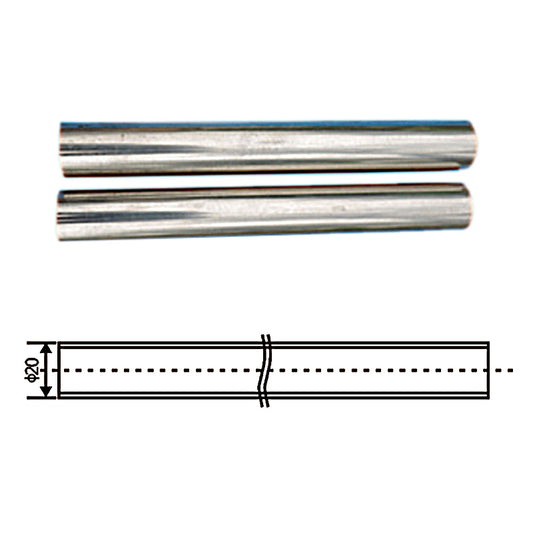 Stainless steel pipe, diameter 20 mm