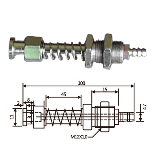 Vacuum Cup Holder Connector JH11-12100A-大头后进气金具