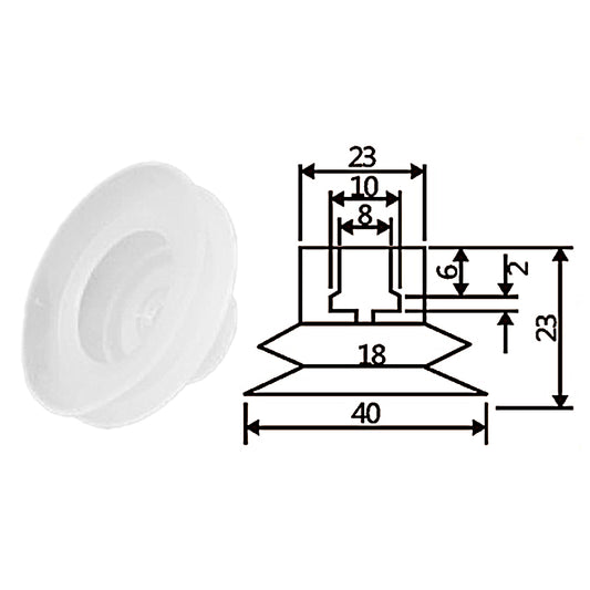 Pneumatic suction cup TS2-40