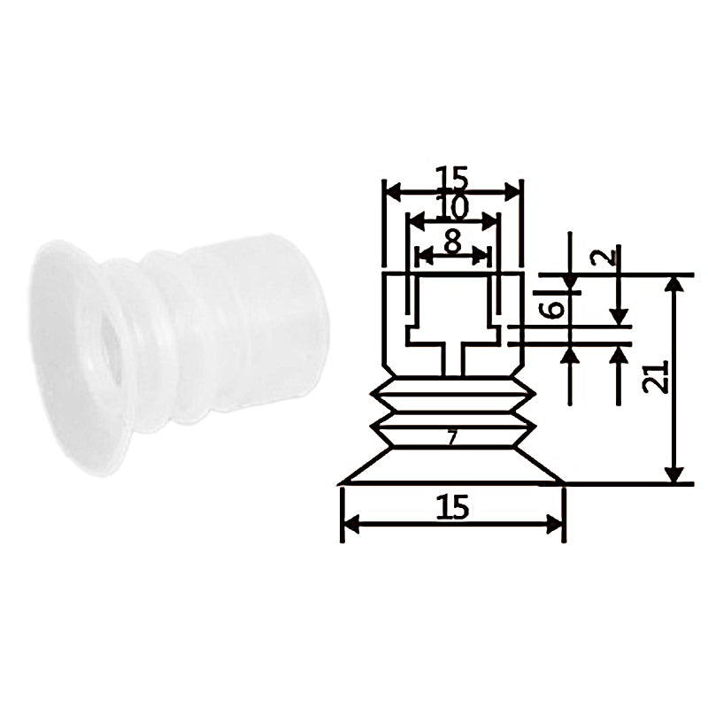 Pneumatic suction cup TS3-15
