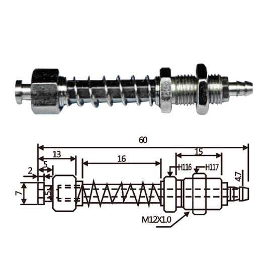 Vacuum Cup Holder Connector JFH07-1260-防转后进气金具