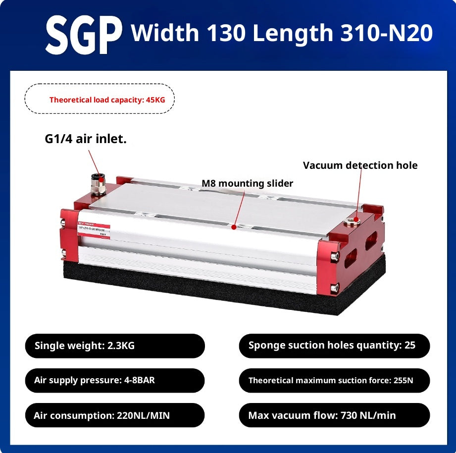 SGP 130x310-N20 with check valve