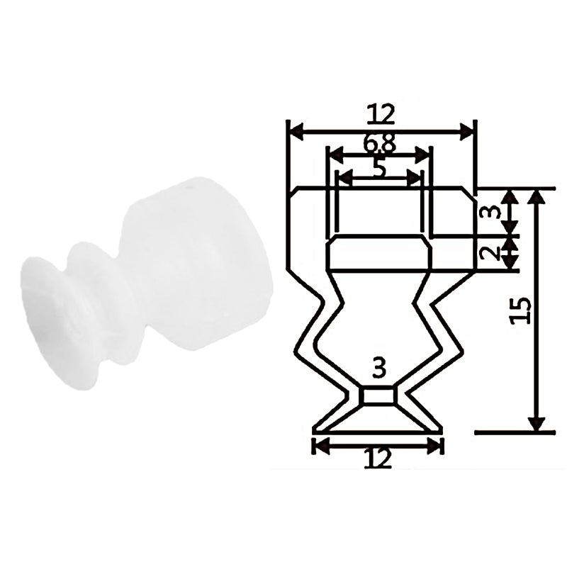 Pneumatic suction cup TS2-S12