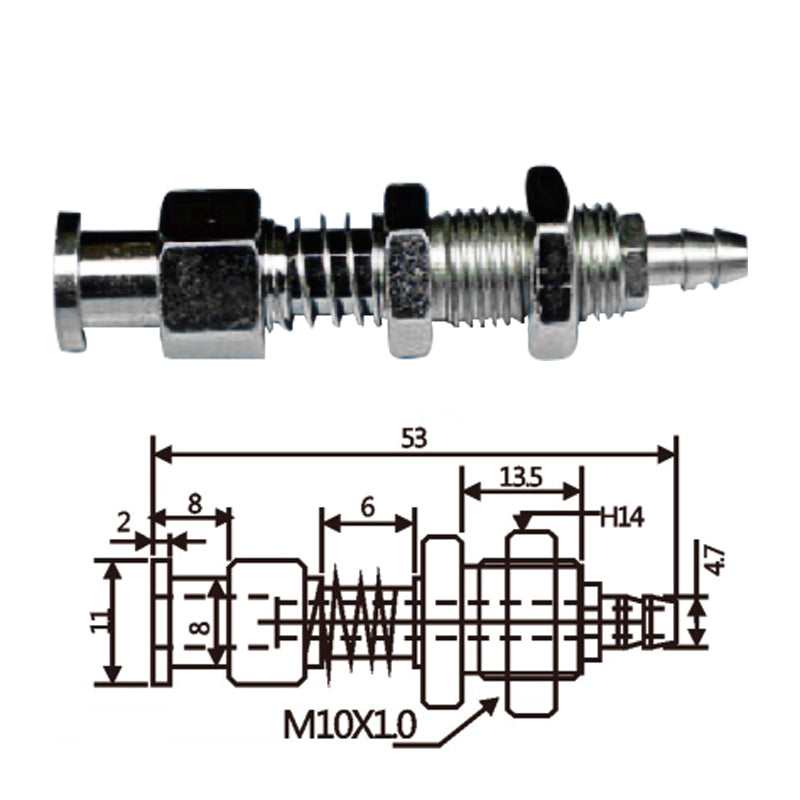 Vacuum Cup Holder Connector JFH11-1053-防转后进气金具