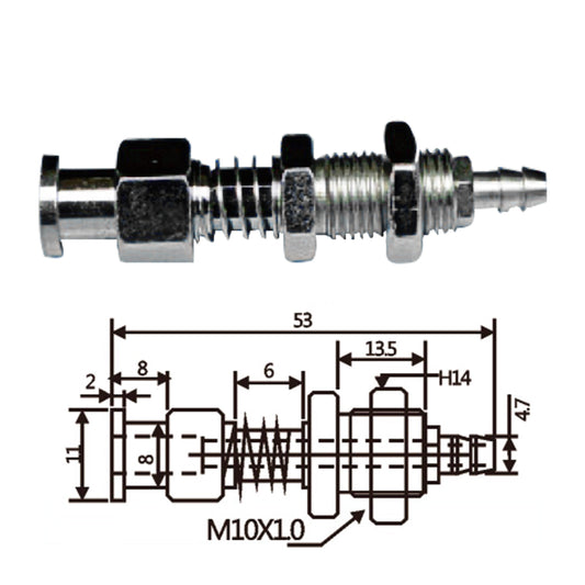 Vacuum Cup Holder Connector JFH11-1053-防转后进气金具