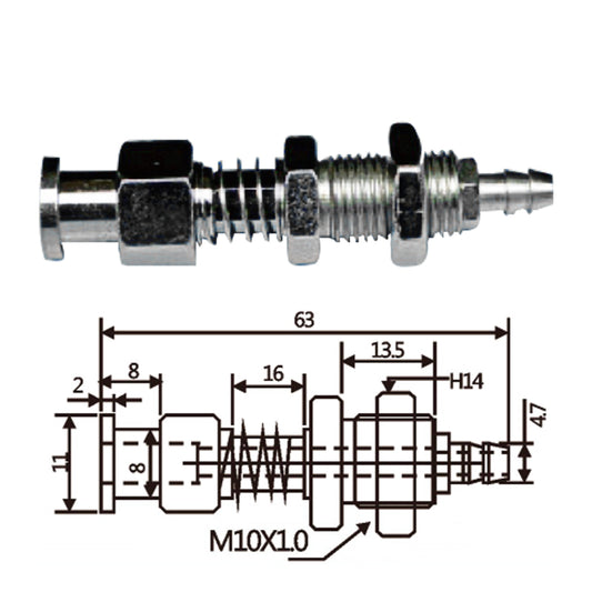 Vacuum Cup Holder Connector JFH11-1063-防转后进气金具