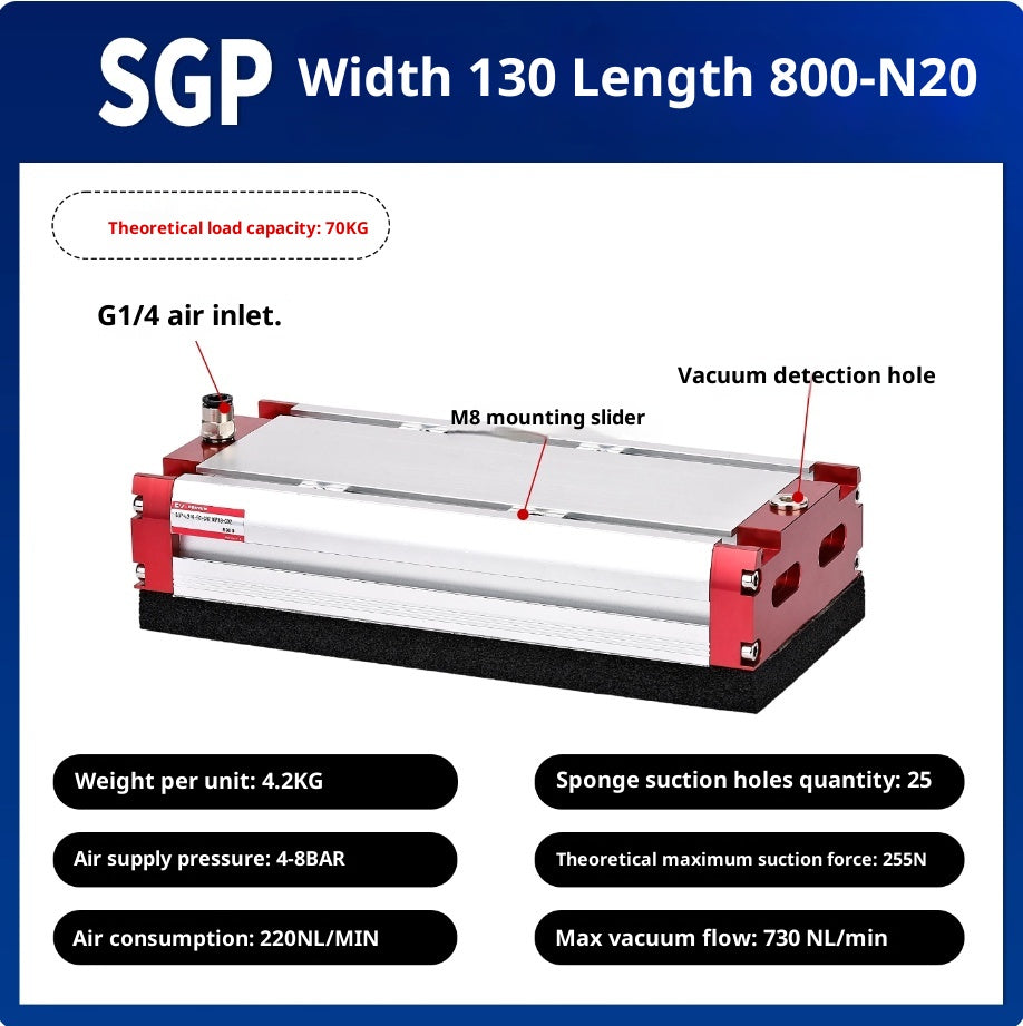 SGP 130x800-N20 with check valve