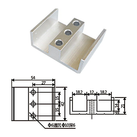 JD20C020 -- Fixture Block B (Through Hole)