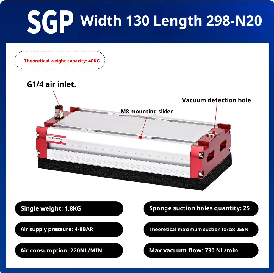 SGP 130x298-N20 with check valve