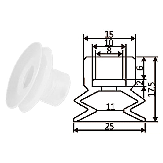 Pneumatic suction cup TS2-25