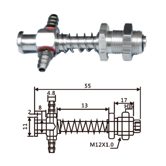 Vacuum Cup Holder Connector VFIL-S-10-铝大头金具