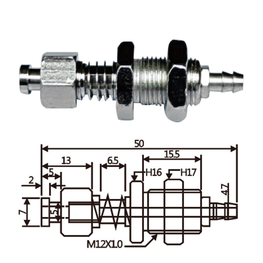 Vacuum Cup Holder Connector JFH07-1250-防转后进气金具
