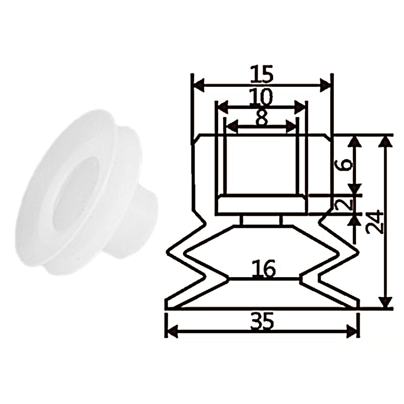 Pneumatic suction cup TS2-35