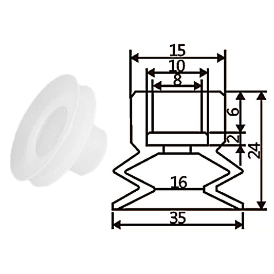 Pneumatic suction cup TS2-35