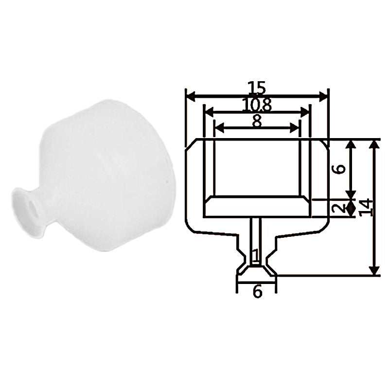 Pneumatic suction cup TS1-6