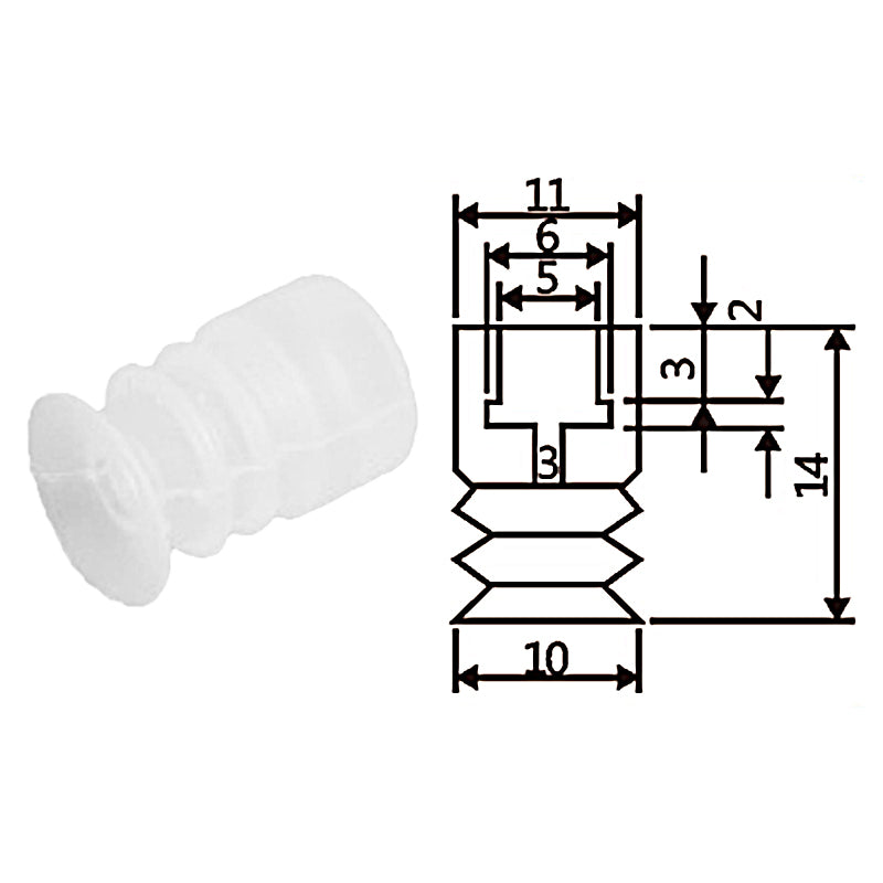 Pneumatic suction cup TS3-S10