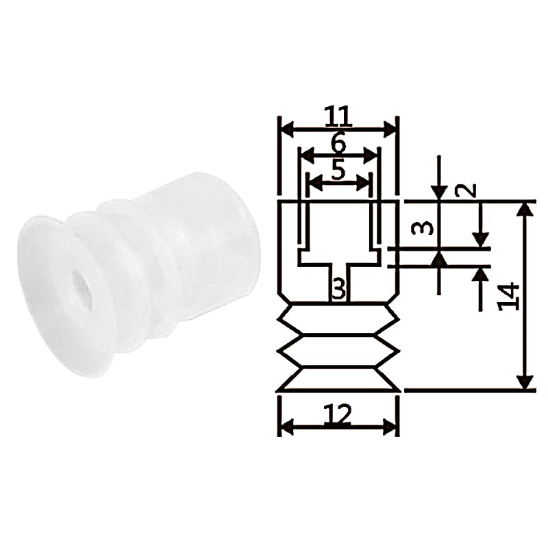Pneumatic suction cup TS3-S12
