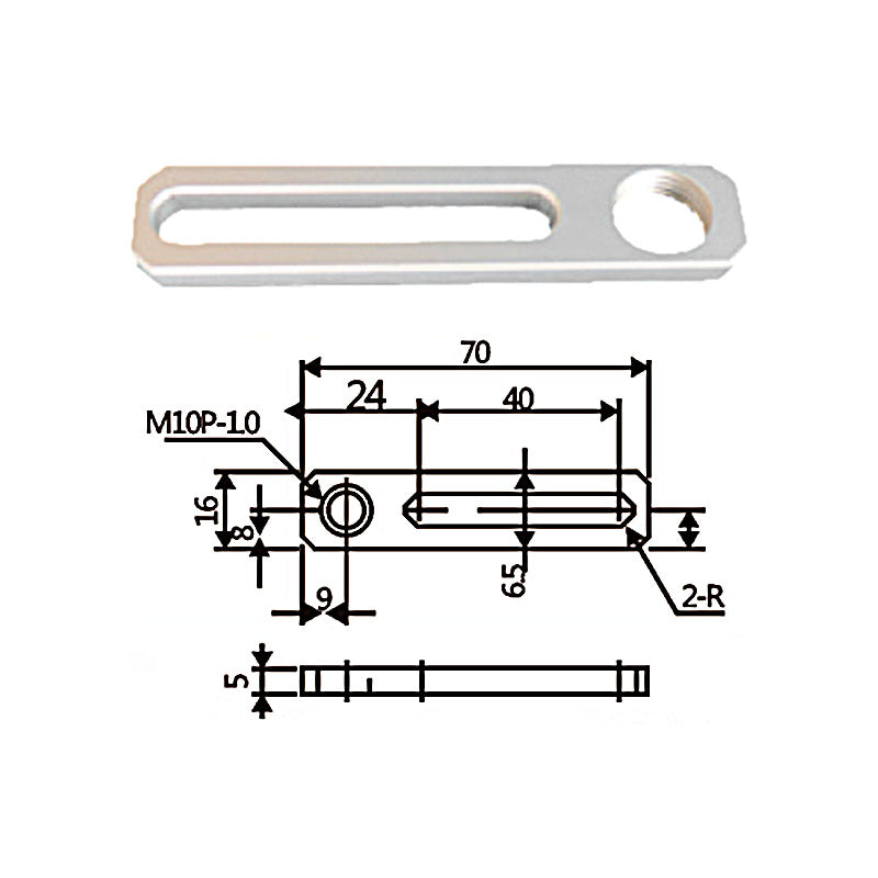 Sliding 40 bracket w -- M12