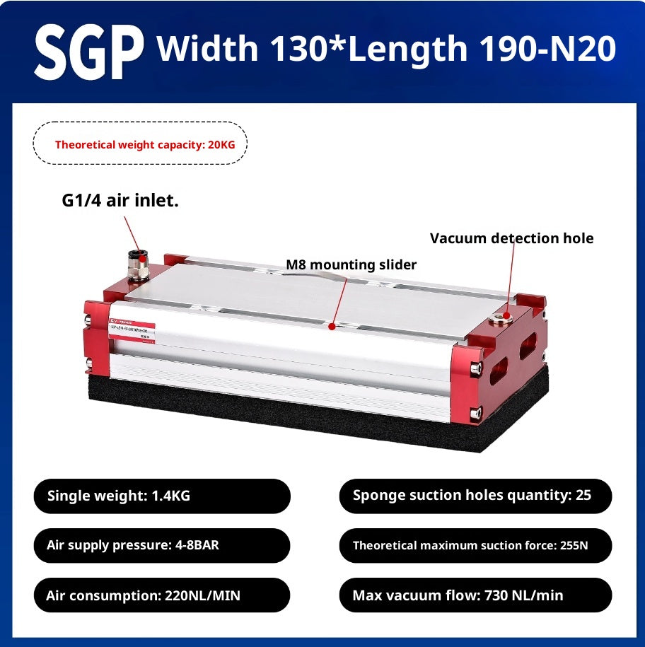 SGP 130x190-N20 with check valve