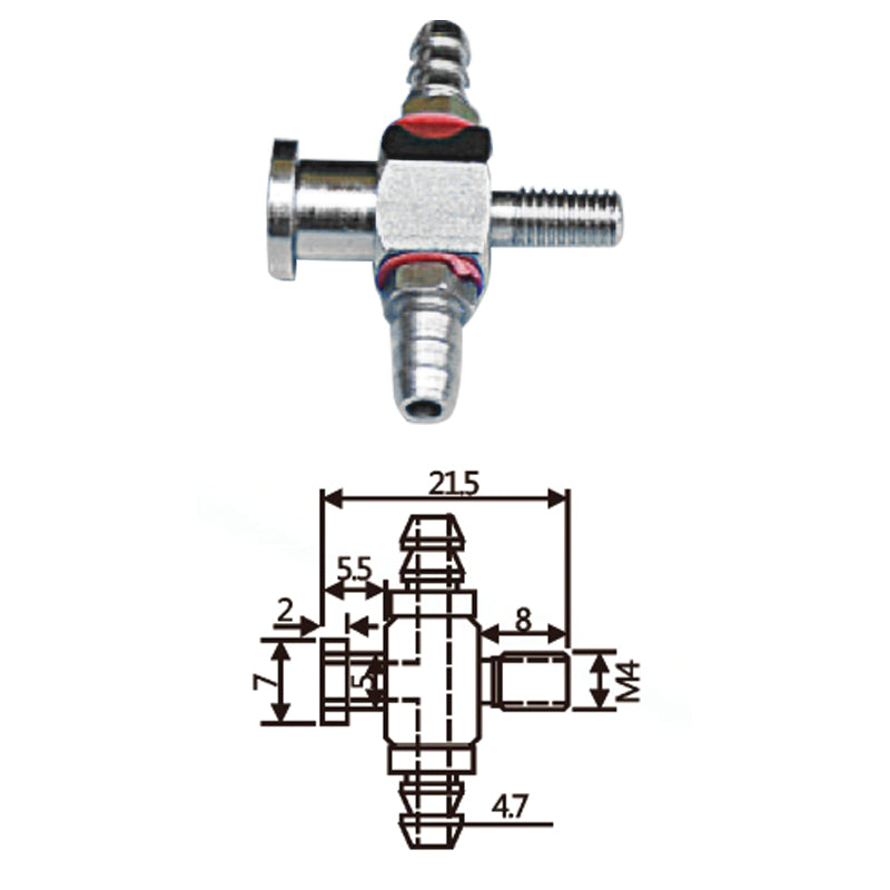 Vacuum Cup Holder Connector JD07-04小头气缸头