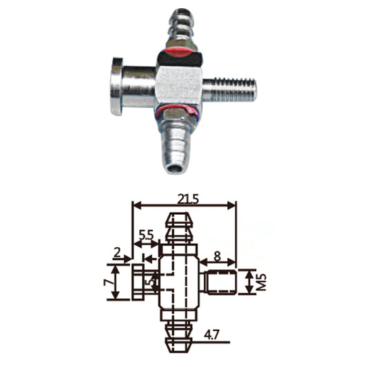 Vacuum Cup Holder Connector JD07-05小头气缸头