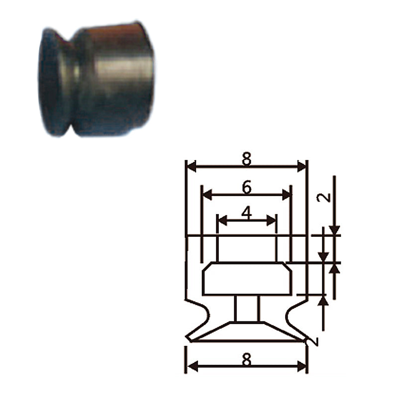 Pneumatic suction cup PF-8白和黑