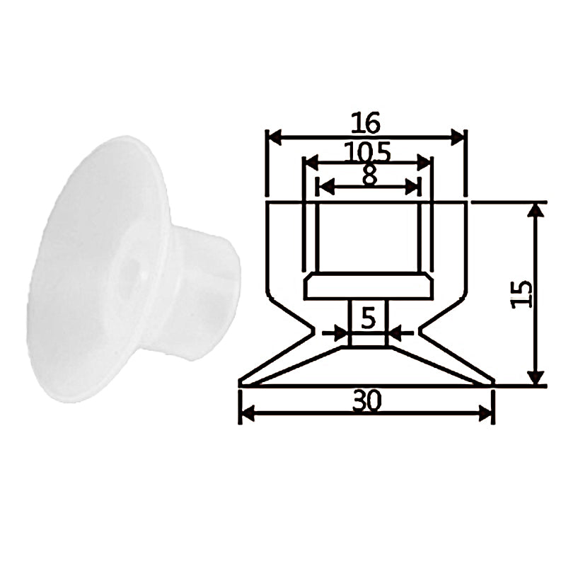 Pneumatic suction cup TS1-30